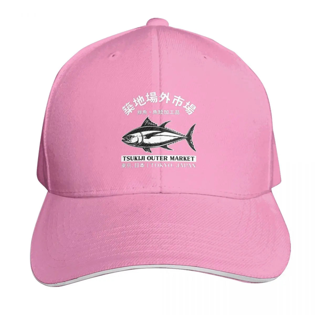 Japanense Tsukiji Fish Market Tokyo Japan Cap Fashion Casual Baseball Caps