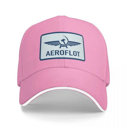 Unisex Baseball Hats Aeroflot Aviation Russe Pilote Aerospace Aviateur Baseball Caps