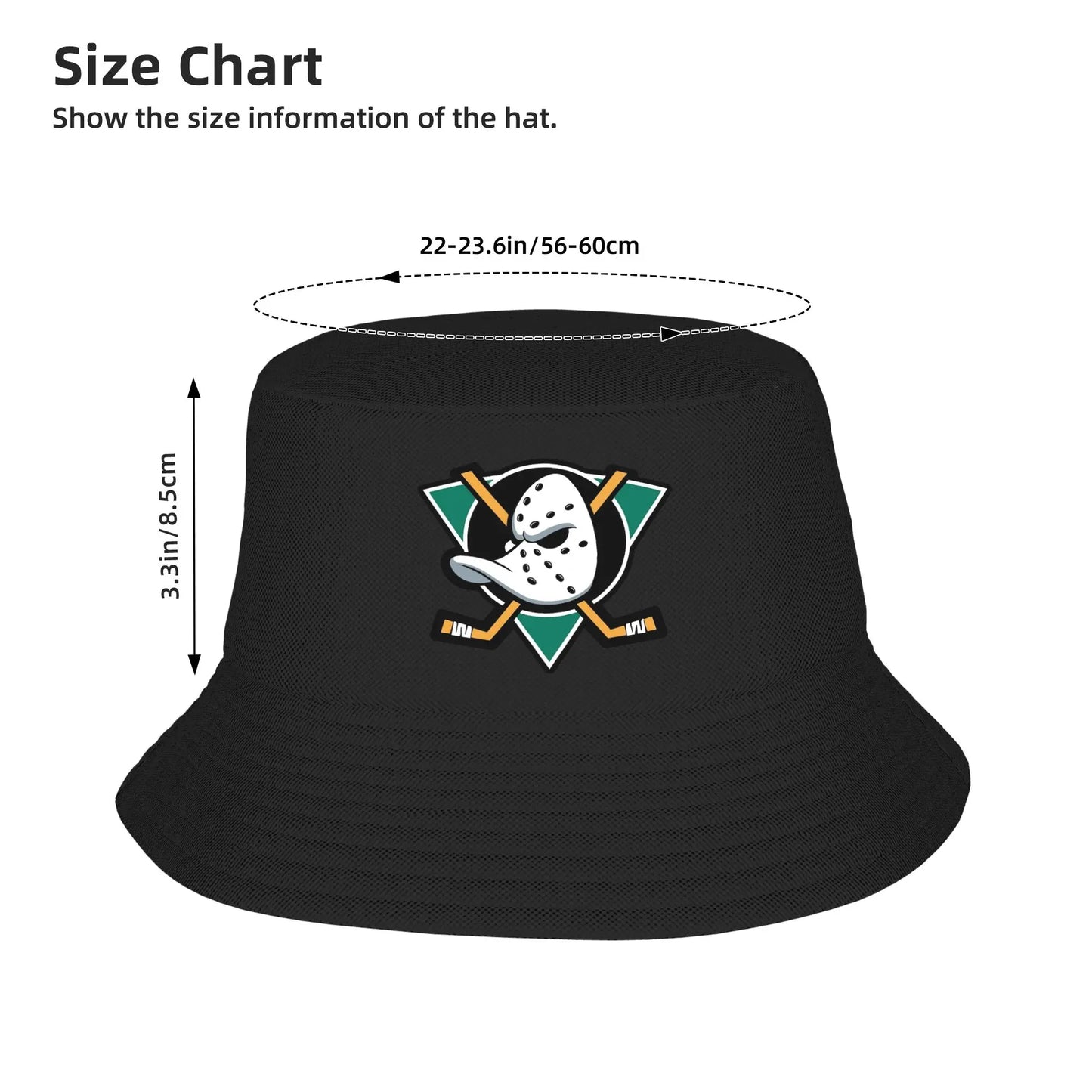 Men Women Mightys Ducks Bucket Hat