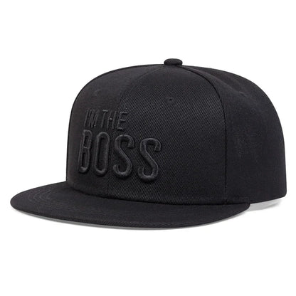 Unisex I'M THE BOSS Letter Embroidery Hip-hop Hats