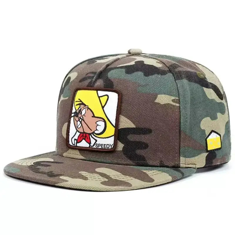 Creative Snapback Hat SPEEDY Mouse Labeling Street HipHop Hat