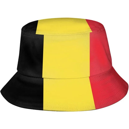 Belgium Flag Fisherman Cap Hip Hop Gorras Summer Unisex Printing Bucket Hat