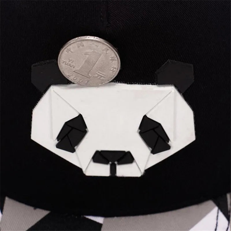 Fashion Spring Summer Lovers Baseball Cap Ms Cute Panda Rubber Snapback Hats
