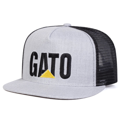 Unisex GATO Letter Embroidery Hip-hop Net Hats Spring Summer Adjustable Baseball Caps Sunscreen Hat