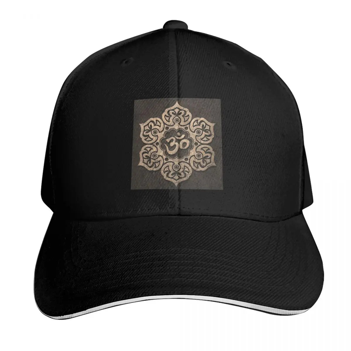 Om Yoga Lotus Flower Buddhist Lotus Meditation Cap Casual Baseball Caps