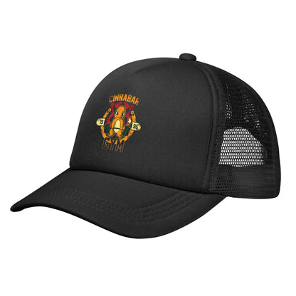 Pokemoned Charmander Mesh Baseball Caps