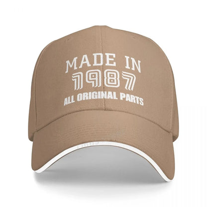 Made In 1987 Baseball Caps Adjustable Unisex