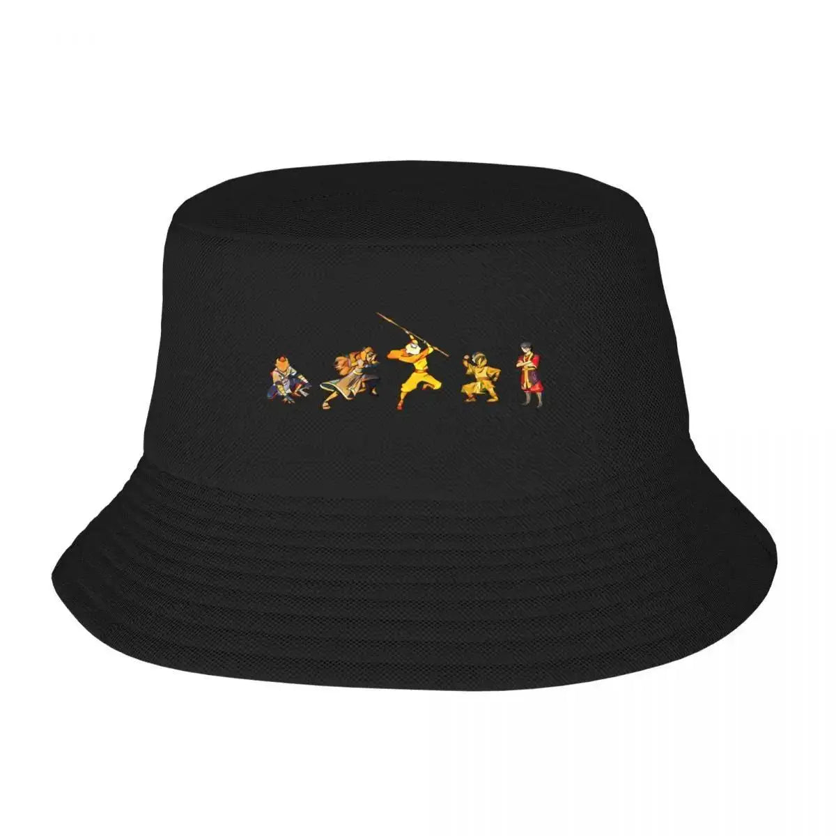 The Gaangs All Here Stylized Watercolor Portrait Bucket Hat