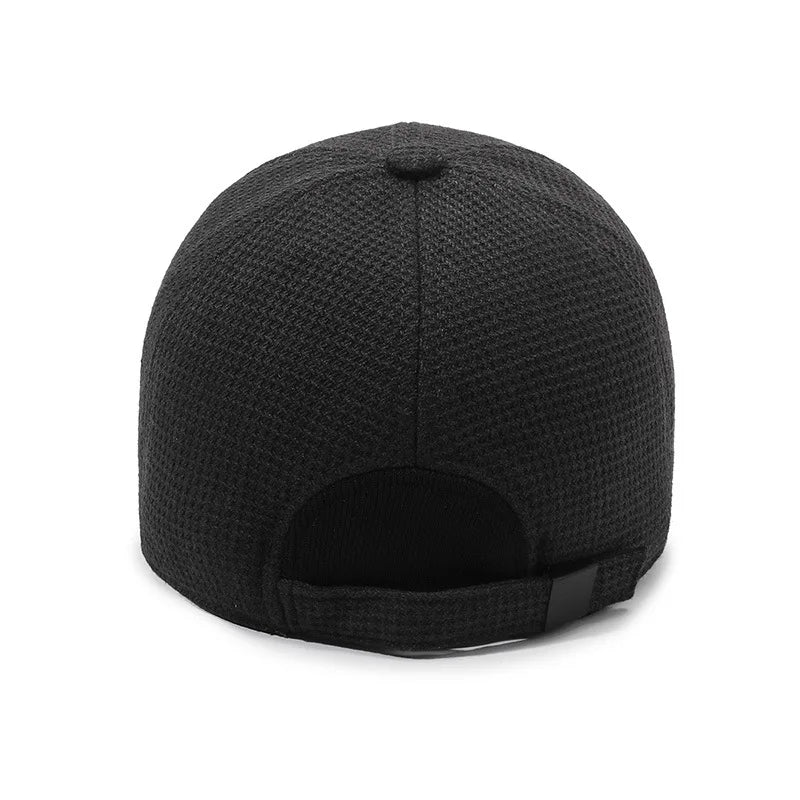 Men'S Winter Baseball Cap with Fleece Lining Thickened Windproof Ear Flap