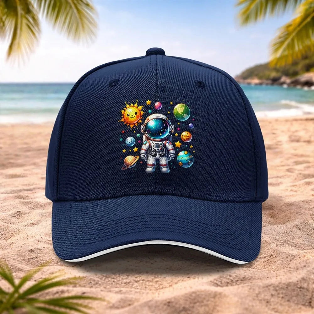 Cartoon Astronaut Baseball Cap