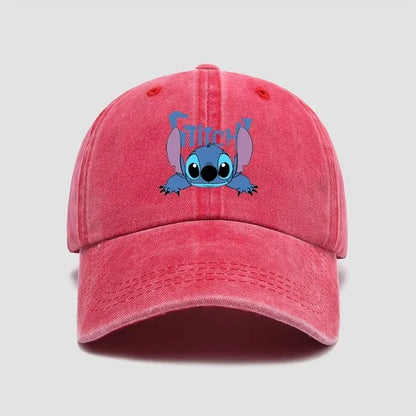 Stitch Baseball Caps Disney Cute Cartoon Anime Figures Casual Hat