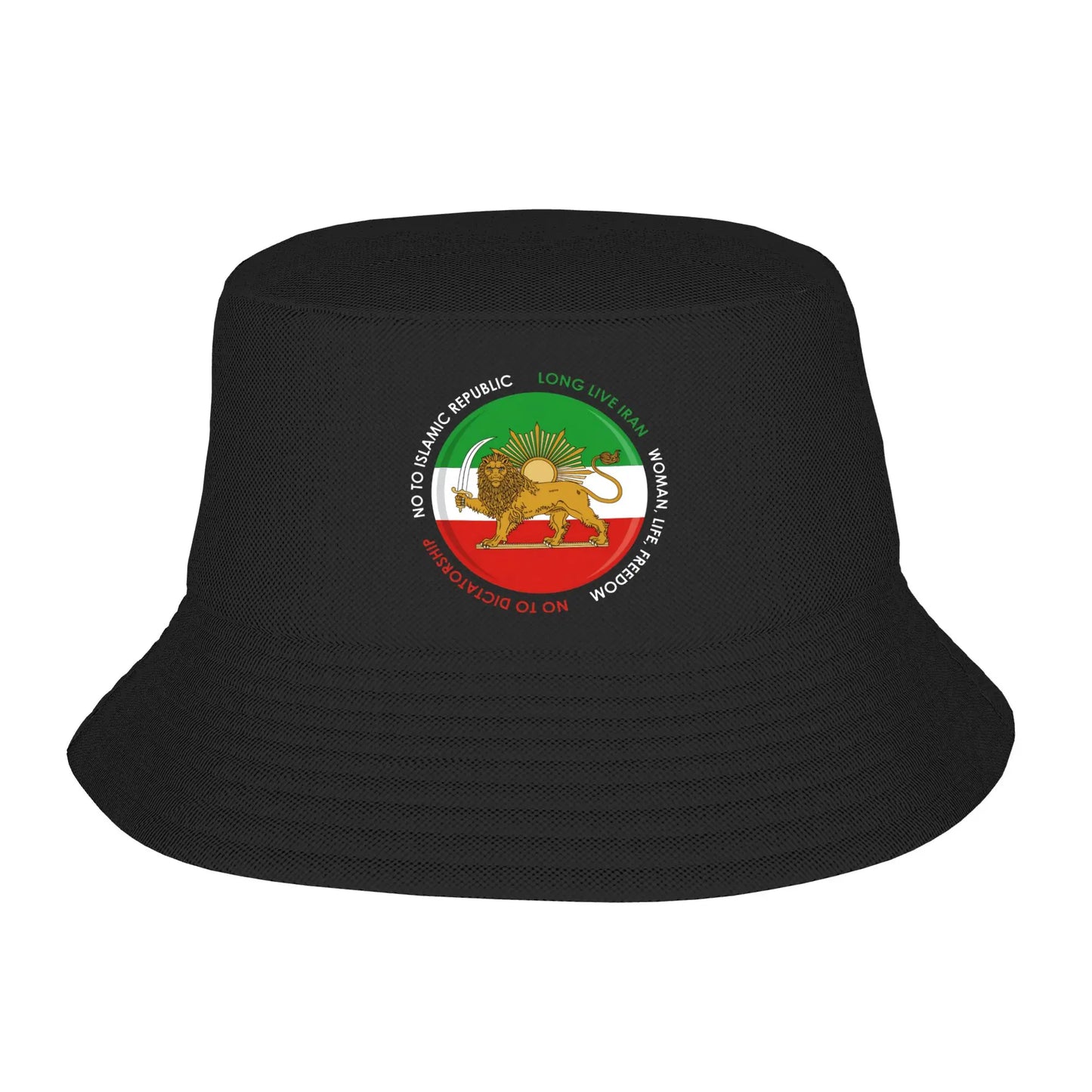 Persian American Flag USA Persia Iran Flag Iranian Roots Bucket Hat