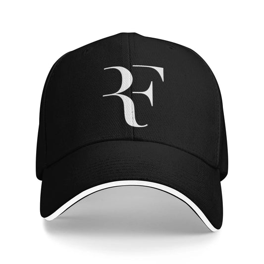 RF Roger Federer Style Sandwich Cap Adult Sport Baseball Cap