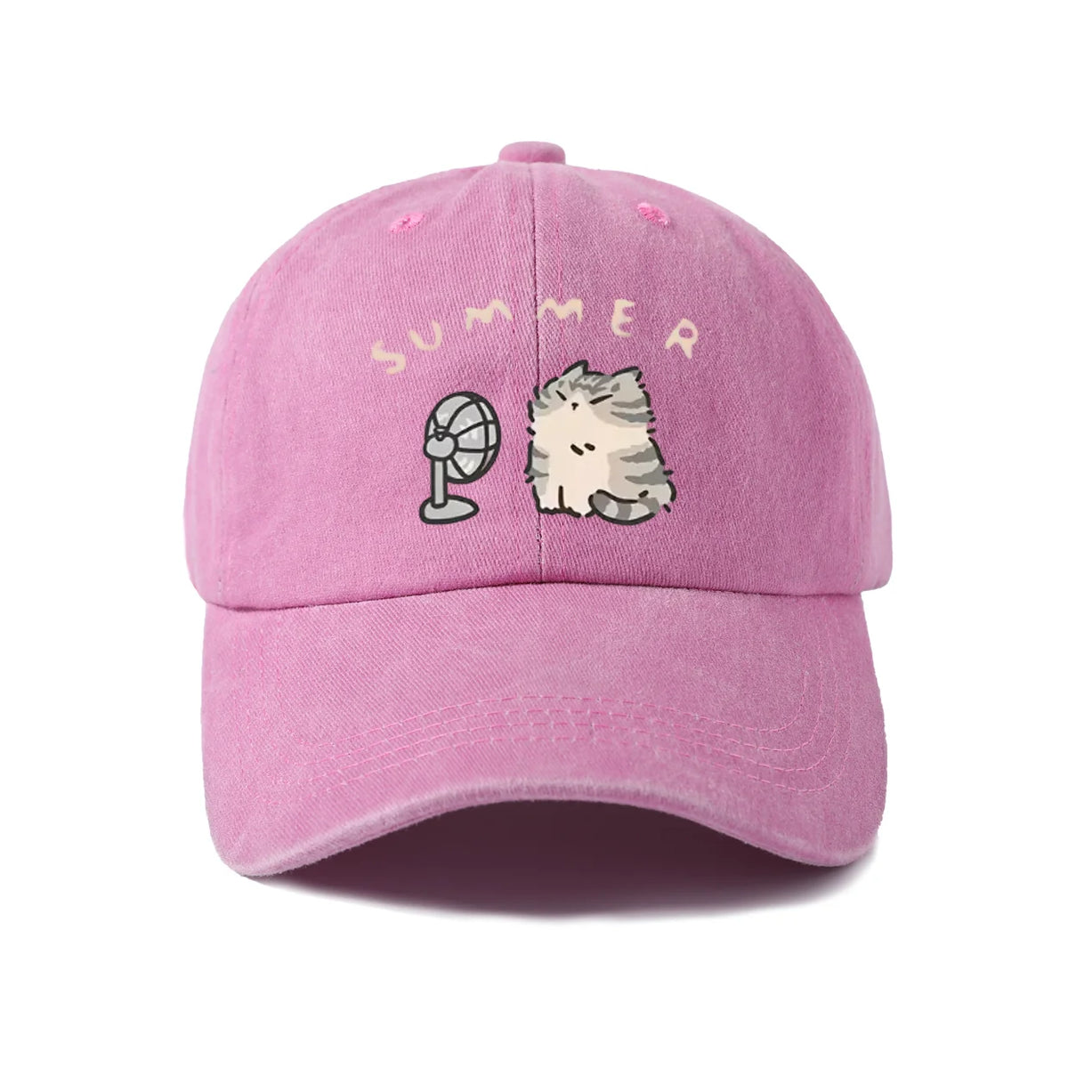 Whimsical Creature Illustration Baseball Cap