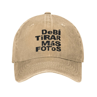 Vintage DTMF With Bear Cartoon Debi Tirar Mas Fotos Baseball Cap For Men Women