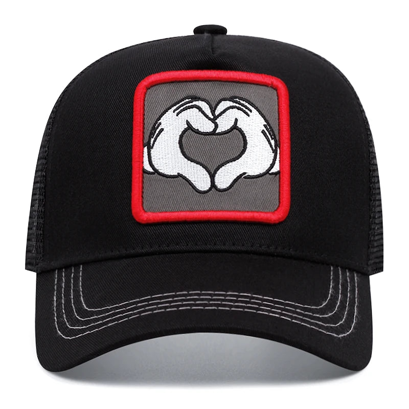 Palm To Heart Ratio Cartoon Baseball Cap Women Men