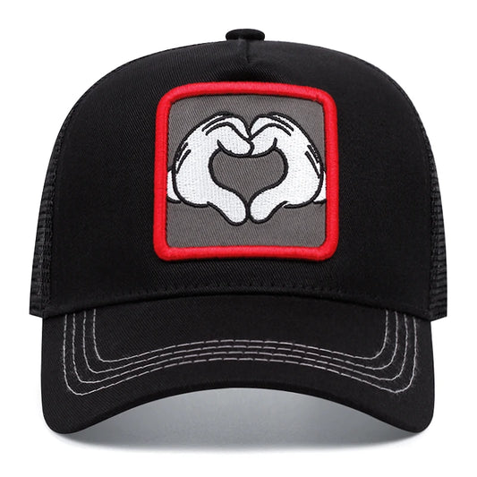 Palm To Heart Ratio Cartoon Baseball Cap Women Men
