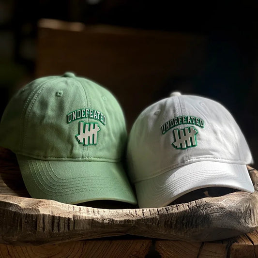 Personalized Five Stripes Rubber Letter Soft Top Deep Crown Baseball Cap