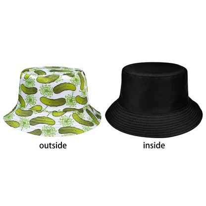 Creative Cucumber Pattern Printed Bucket Hat