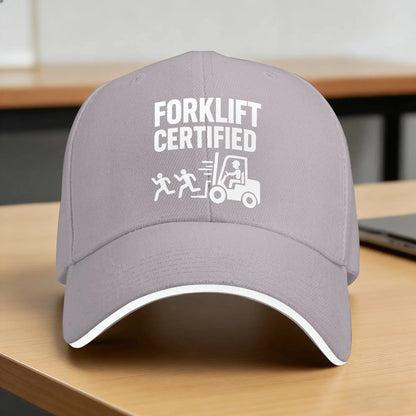 Summer Forklift Certified Funny Fork Lift Operator Baseball Cap