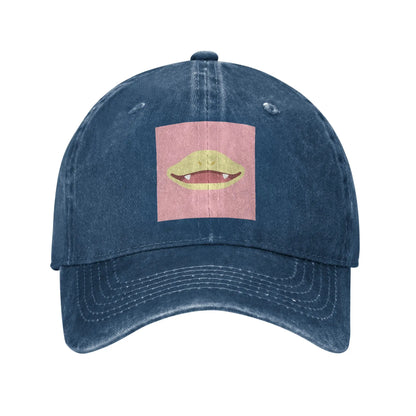 Slowpoke Poke Maniac Mouth Denim Cap Casual Baseball Caps
