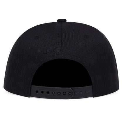 Fashion Snapback Caps Black Adjustable Hip Hop Hat For Men Women