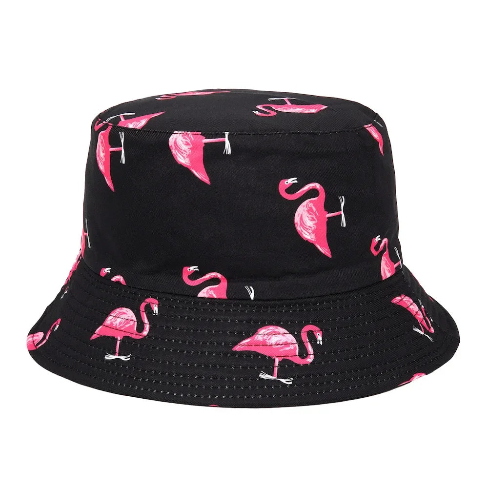 Summer Sun Hat Reversible Yellow Duck Bucket Hat