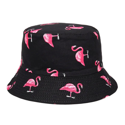 Summer Sun Hat Reversible Yellow Duck Bucket Hat