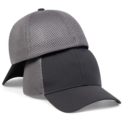 Unisex Solid Color Breathable Baseball Net Caps