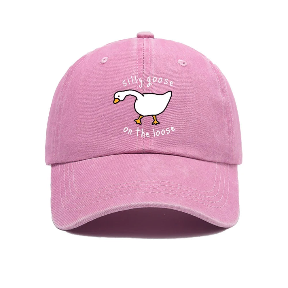 Big Goose Printed Baseball Hat For Men And Women