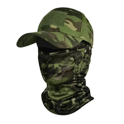 Camo Baseball Caps Camouflage Balaclava Hat Outdoor Fishing Hiking Hunting