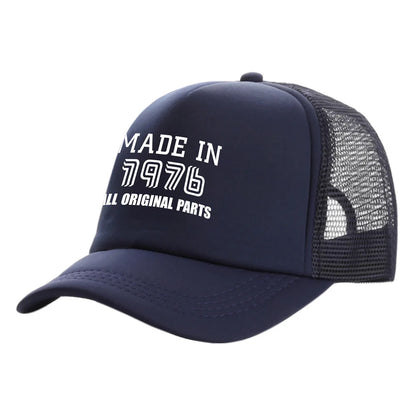 Made In 1976 All Original Parts Man Baseball Caps