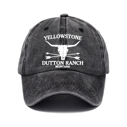 Retro Western Cowboy Hat - YELLOWSTONE DUTTON Ranch Baseball Cap For Both Men Women