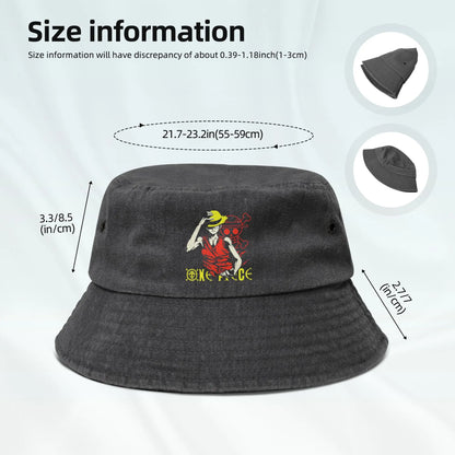One Piece Monkey D Luffy Gear Anime Manga Bucket Hat