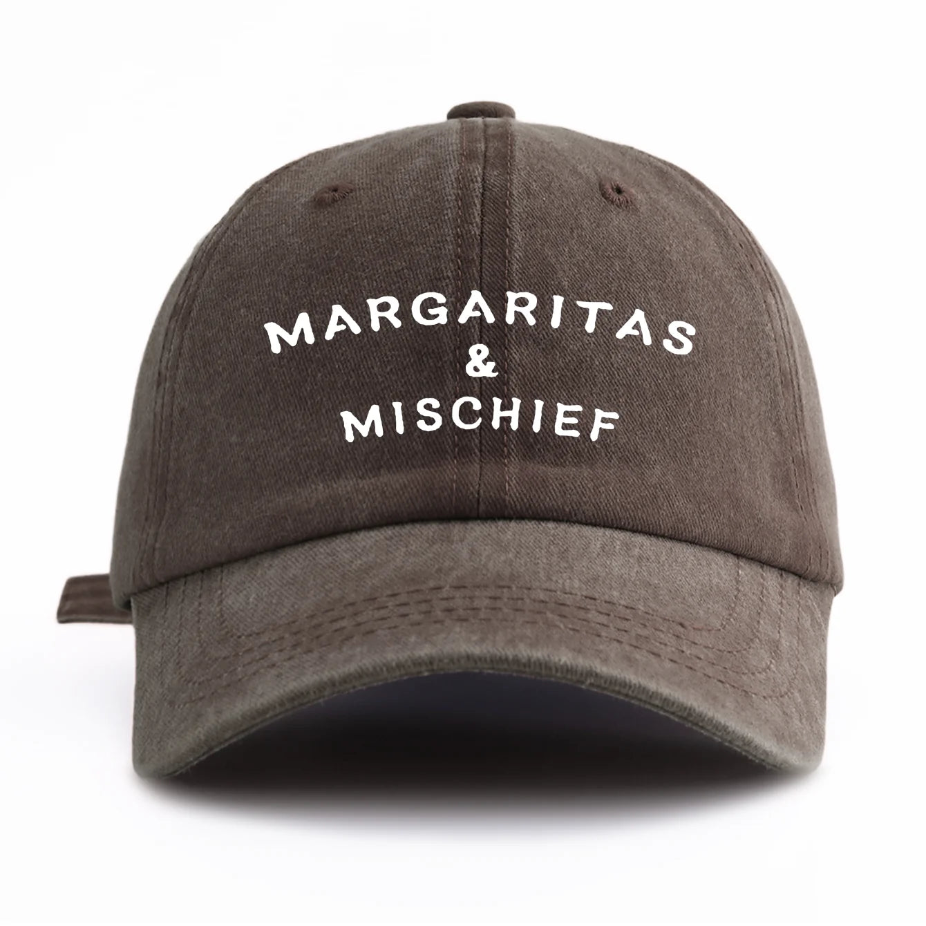 MM Print Washed Baseball Cap For Adults