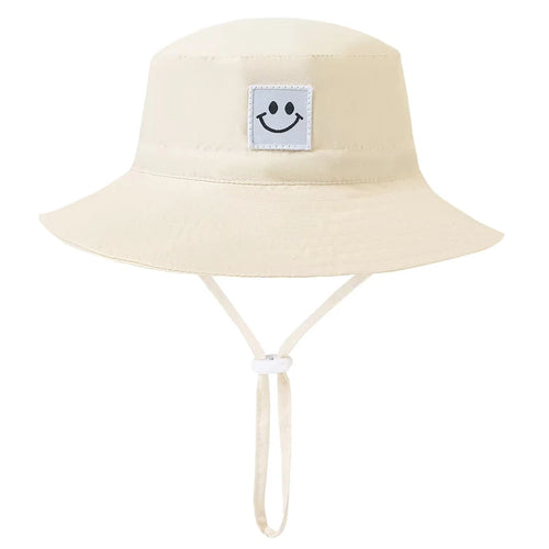 Summer Panama Baby Girls Hat Cute Smile Face Boys Fisherman Hat Baby Bucket Hat for Kids Toddler Bonnets