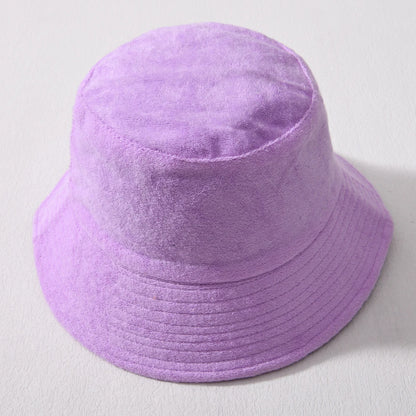 Simple Terry Cloth Towel Bucket Hat