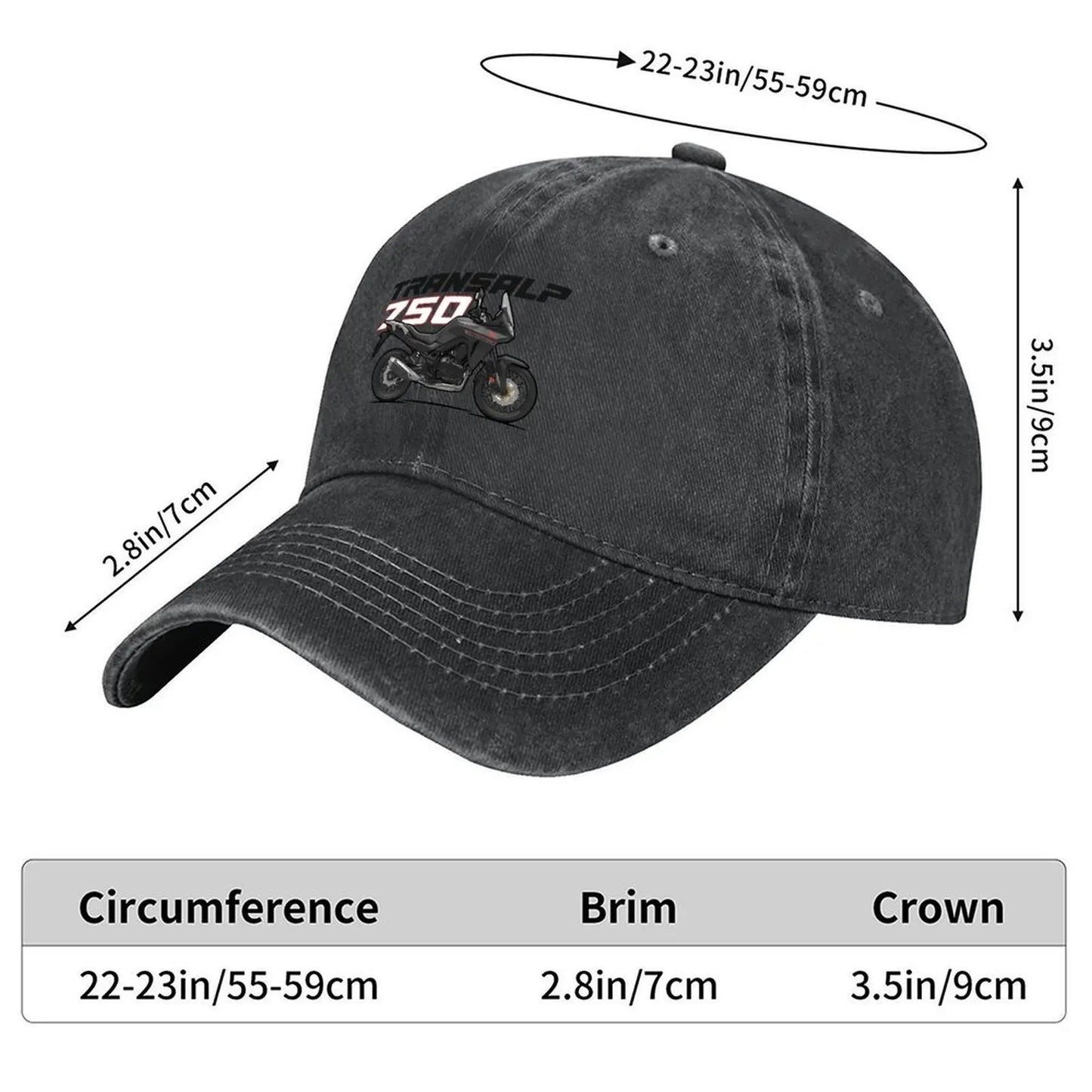 XL750 - Transalp - Black Baseball Cap
