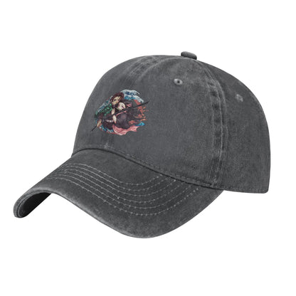 Vintage Demon Slayer Tanjirou Nezuko Baseball Cap
