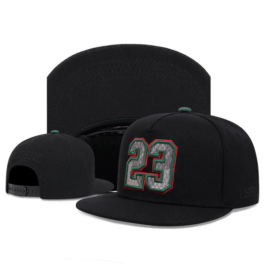 New 23 Embroidery Suede Hip Hop Cap Men And Women Adult
