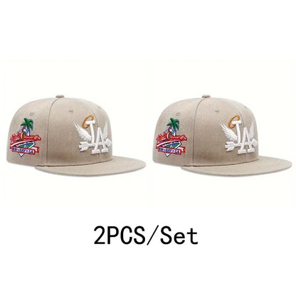 Snapback Caps Los Angeles LA Embroidery Angel Wings Hip Hop Caps