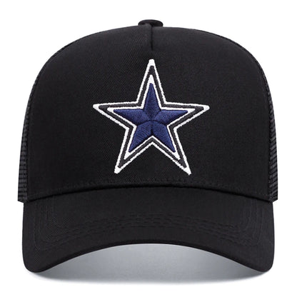 Simple Symbol Five-Pointed Star Embroidery Baseball Cap