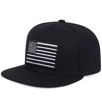 Unisex American Flag Embroidery Hip-Hop Hats Outdoorat