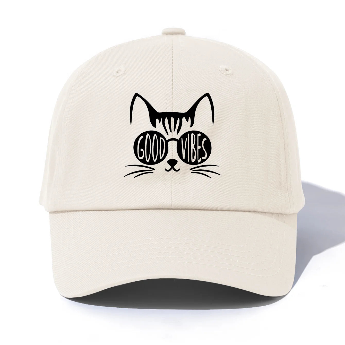 GOOD VIBES Print  Baseball Cap For Adults