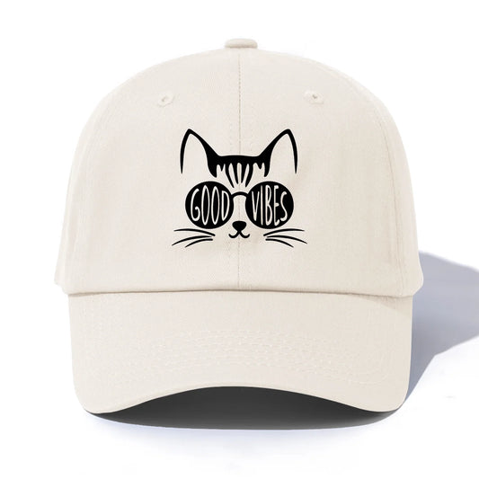 GOOD VIBES Print  Baseball Cap For Adults