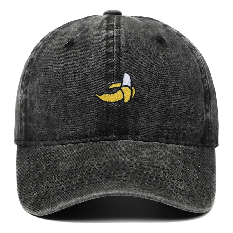 Banana Embroidered Baseball Hats For Men Women