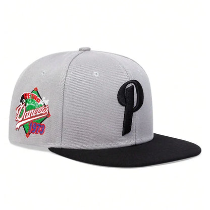 Unisex P Letter Embroidery Hip-hop Hats Baseball Caps Sunscreen Hat Snapback Caps