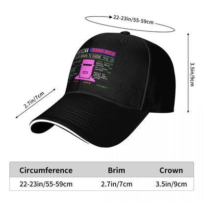 Baseball Caps Count Binface Funny Code Casquette