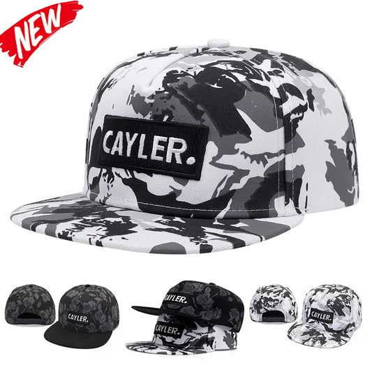 Rose Printed Letter Embroidery Baseball Hat Snapback Caps Hip-Hop Hats