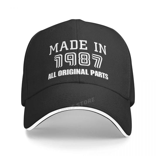Made In 1987 Baseball Caps Adjustable Unisex